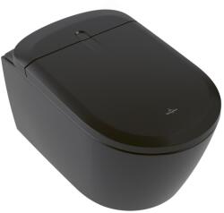 Villeroy & Boch Set vas WC suspendat Villeroy&Boch Supreo rimless cu functie de bideu electric si capac softclose negru mat (V16EN2R7)