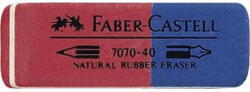 Faber-Castell Faber-Castell: Kaucsuk radír kék/piros ceruzához és tollhoz (7070-40) - jatekshop