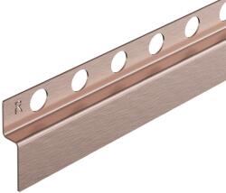 BALNEO Profil inclinat dreapta pentru perete Balneo Floor Strips 120 cm finisaj cupru periat (D0101040101-1)
