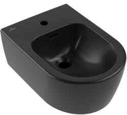 Villeroy&Boch Bideu suspendat Villeroy&Boch Skyla cu finisaj negru mat - Pure Black CeramicPlus (448200R7)