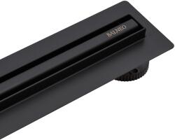 BALNEO Set rigola dus plus capac Balneo Slim & Low ProLine finisaj negru mat 70 cm (A0401020201-2)