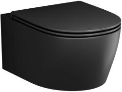 AM.PM Set vas WC suspendat AM. PM X-Joy S FlashClean cu capac softclose negru mat (CXB1700MBSC)