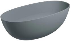 Omnires Cada freestanding compozit Omnires Shell M+ finisaj gri mat cenusa 160x75 cm (SHELLWWAG)