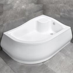 Radaway Cadita dus acril semirotunda Radaway Korfu E 100x80 cm alb (4E81400-03R)