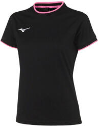 Mizuno Tricou pentru femei Wom Tee Black/Pink Fluo S