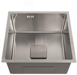 Inter Ceramic Chiuveta inox Inter Ceramic cu o cuva fara picurator finisaj inox satinat 50x50 cm (4444) Chiuveta