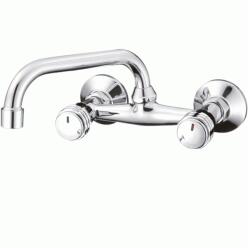 Inter Ceramic Baterie bucatarie dubla comanda Inter Ceramic Quick finisaj crom lucios pipa 17.6 cm (5015873 7120)