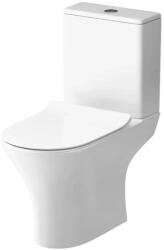 AM.PM Set vas WC pe pardoseala AM. PM Flash FlashClean cu capac softclose alb lucios si rezervor aparent (CNA8600SC)