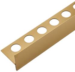 BALNEO Profil inclinat stanga pentru podea Balneo Floor Strips 170 cm finisaj auriu periat (D0101030210-2)
