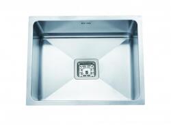 Inter Ceramic Chiuveta inox Inter Ceramic cu o cuva fara picurator finisaj inox satinat 51x48 cm (5148) Chiuveta