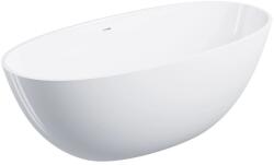 Omnires Cada freestanding compozit Omnires Shell M+ finisaj alb lucios 160x75 cm (SHELLWWZPBP)