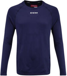 CCM Tricou de compresie pentru bărbați LS Premium Training Tee Navy XL
