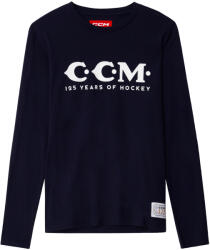 CCM Tricou pentru bărbați 125 Anniversary LS Tee Navy S