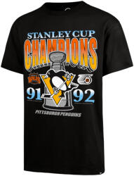 47 Brand Tricou pentru bărbați NHL Pittsburgh Penguins Graphic ’47 Drop Shoulder Tee XXL