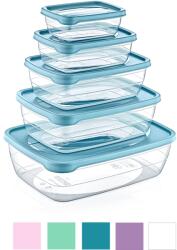 Hobby Life SET 5 RECIPIENTE RECTANGULARE TREND BOX (0, 3+0, 6+1, 2+2+3L) *8847 (CH-HOB021013)