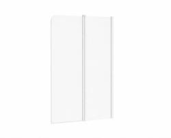 RAVAK Chrome zuhanyparaván 100 cm kétrészes fehér matt/átlátszó üveg 7QRA0E00Z1 (7QRA0E00Z1)