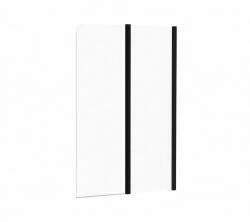 RAVAK Chrome zuhanyparaván 100 cm kétrészes fekete fényes/átlátszó üveg 7QRA0300Z1 (7QRA0300Z1)
