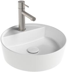 RAVAK Uni Slim mosdótál 40x40 cm kerek mosdótálak fehér fényes X01717 (X01717)