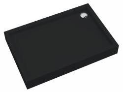 Schedpol Medium Black Mat téglalap alakú zuhanytálca 100x90 cm fekete 3.4745/C/MG (34745CMG)