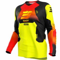 Shot Tricou motocross copii Shot Draw Rocket galben fluo (SHOA04-12D-AK1)