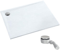 Schedpol Etrusco White Stone téglalap alakú zuhanytálca 110x80 cm fehér 3.473/B/ST (3473BST)