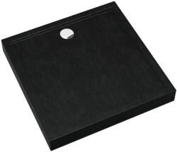 Schedline Cameron Black Stone négyzet alakú zuhanytálca 80x80 cm fekete 3ST. C2K-8080/C/ST (3STC2K8080CST)