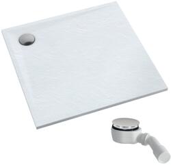 Schedpol Etrusco White Stone négyzet alakú zuhanytálca 80x80 cm fehér 3.460/B/ST (3460BST)