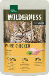 REAL NATURE Wilderness Pure nedves macskaeledel tasak senior csirke 12x85g