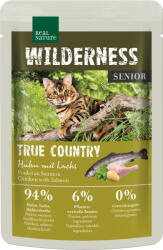 REAL NATURE Wilderness True Country nedves macskaeledel tasak senior csirke&lazac 12x85g