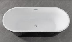 Sanotechnik RENO fekete/fehér szabadonálló kád 170x75 (G9043)