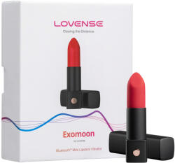 Lovense Exomoon - мини вибратор във формата на червило (черен) - desirel