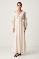 Haveone ruha selyemmel - bézs XL - answear - 51 990 Ft