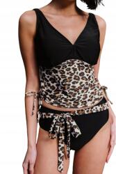  Tankini, felső és alsónadrág, leopárdmintás, XL