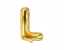 PartyDeco Fólia lufi ''L'' betű, 35cm, arany
