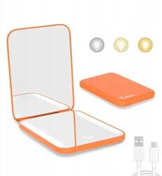  Kintion Akkumulátoros zsebtükör narancssárga háttérvilágítással