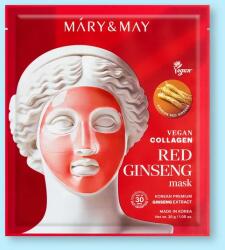 Mary & May Mască facială cu colagen vegan și ginseng Vegan Collagen Red Ginseng Mask - 30 g / 1 buc Masca de fata