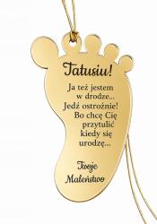  Lábléc az autóhoz, lábléc Apu óvatosan vezessen, ajándék apának, tükör (12693589)