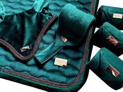 horss equestrian Horss nyeregalátét sokoldalú Velvet ló számára Dark forest zöld (67)
