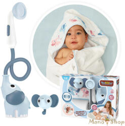 Yookidoo Elephant Baby Shower - Hordozható, Elemes Elefántos Babazuhany Fiús Szett (40229)