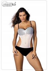 Marko Monokini Fürdőruha Marko Gwen M-405 Áttört Push Up Fekete S (m-405)