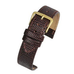 LBS Curea Piele Naturala Textura Reptila (maro) 16mm