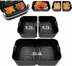  3x Szilikon Öntőforma Air Fryer Zsírmentes Olajsütőhöz 10.4L+2 x 5.2L (FORMA SILIKONOWA 10.4L+2 x 5.2L)