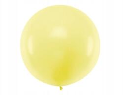 PartyDeco Kerek lufi 1m, Pastel Light Yellow