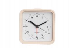 Basic Analóg Ébresztőóra Rózsaszín Lazac Csendes Működés Quartz Akkumulátor Mellékelve (Alarm Clock)