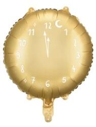 PartyDeco Fólia lufi Óra, 45 cm, arany