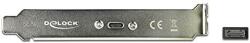 Delock slot bracket with 1x USB Type-C port, adapter (black, 50cm) (89936) - pcone