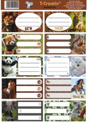 T-Creativ Füzetcímke 25 ív/csomag T-Creativ Animals (N13050TAN)