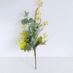Valex Decor Eukaliptusz művirág csokor, 49.5cm magas - Sárga (AF021-02)