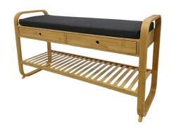 IV Interior Concept Bancheta cu raft pentru pantofi si sertare ZEN-BO 100cm bambus (A-48172 VC)