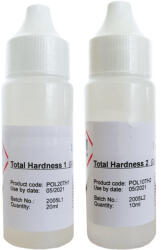 Palicy Analizoare de apă, Poolx, reactivi de rezervă TH1 + TH2, 20 ml + 10 ml, pentru fotometru, lichid, cu picurător, bicomponent, 0-500 mg/l (AS-147026)
